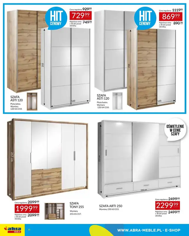 Abra Meble - gazetka promocyjna Gazetka od piątku 09.01 do środy 28.01 - strona 16