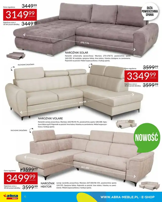 Abra Meble - gazetka promocyjna Gazetka od piątku 09.01 do środy 28.01 - strona 10