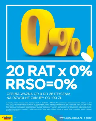 Abra Meble - gazetka promocyjna Gazetka od piątku 09.01 do środy 28.01 - strona 20
