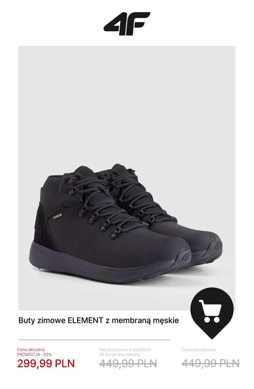 4F - gazetka promocyjna Wyprzedaż do -50% – nowe okazje cenowe! od czwartku 08.01  - strona 16