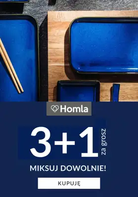 Homla - gazetka promocyjna 3+1 za grosz od czwartku 08.01 do poniedziałku 19.01