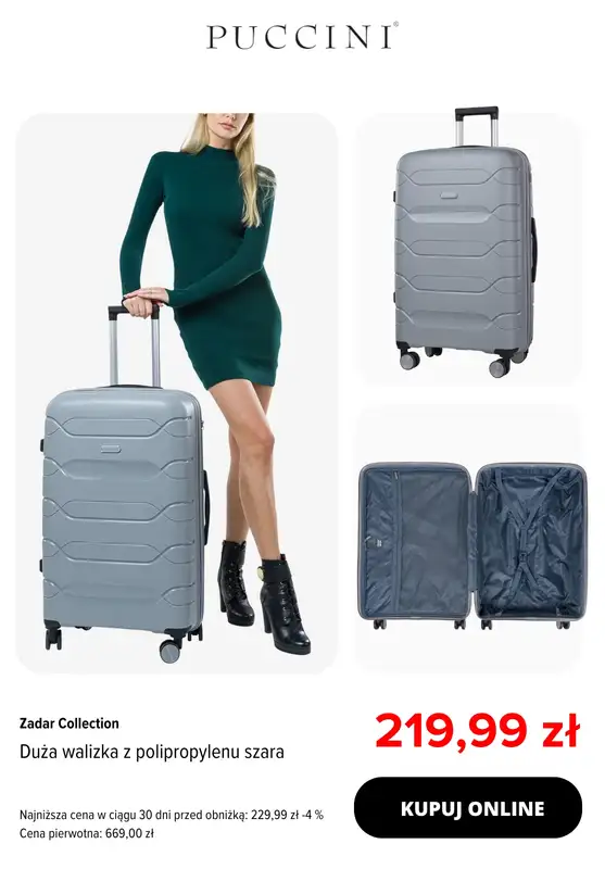 BEST SALE - gazetka promocyjna Puccini | -30% na wybrane walizki od czwartku 08.01 do poniedziałku 26.01 - strona 10
