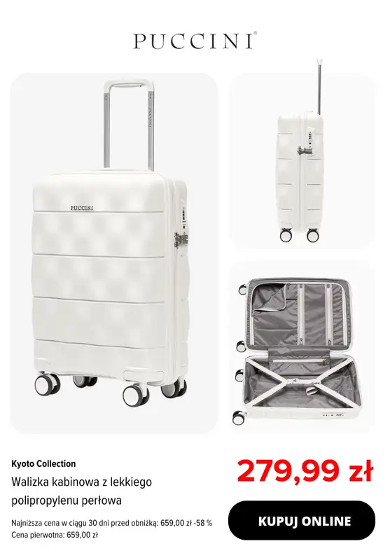 BEST SALE - gazetka promocyjna Puccini | -30% na wybrane walizki od czwartku 08.01 do poniedziałku 26.01 - strona 5