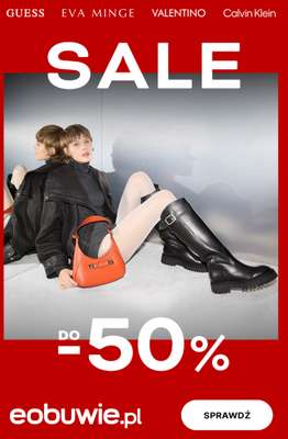 eobuwie.pl - gazetka promocyjna SALE do -50%: buty damskie od czwartku 08.01 