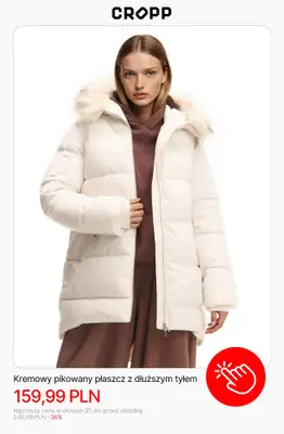 Cropp - gazetka promocyjna Wyprzedaż: kurtki i płaszcze dla niej od czwartku 08.01  - strona 3