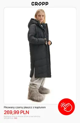 Cropp - gazetka promocyjna Wyprzedaż: kurtki i płaszcze dla niej od czwartku 08.01  - strona 10