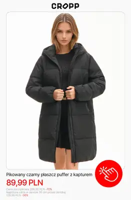 Cropp - gazetka promocyjna Wyprzedaż: kurtki i płaszcze dla niej od czwartku 08.01  - strona 2