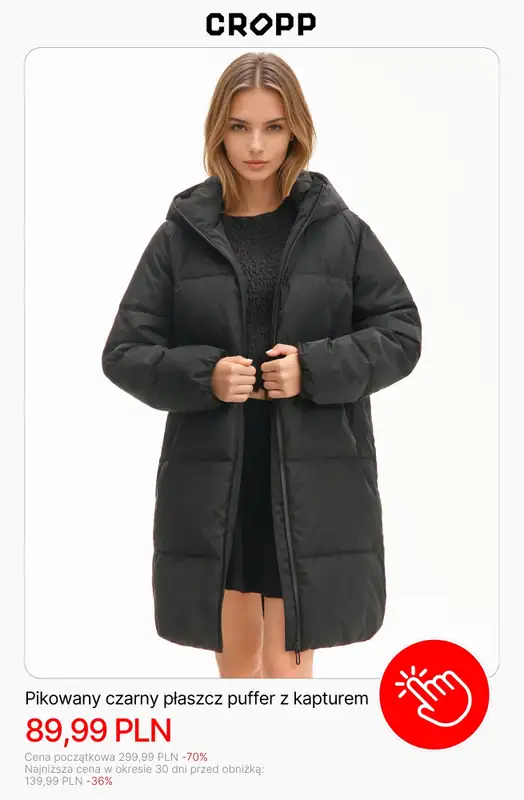 Cropp - gazetka promocyjna Wyprzedaż: kurtki i płaszcze dla niej   - strona 2