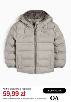 Kurtka pikowana z kapturem