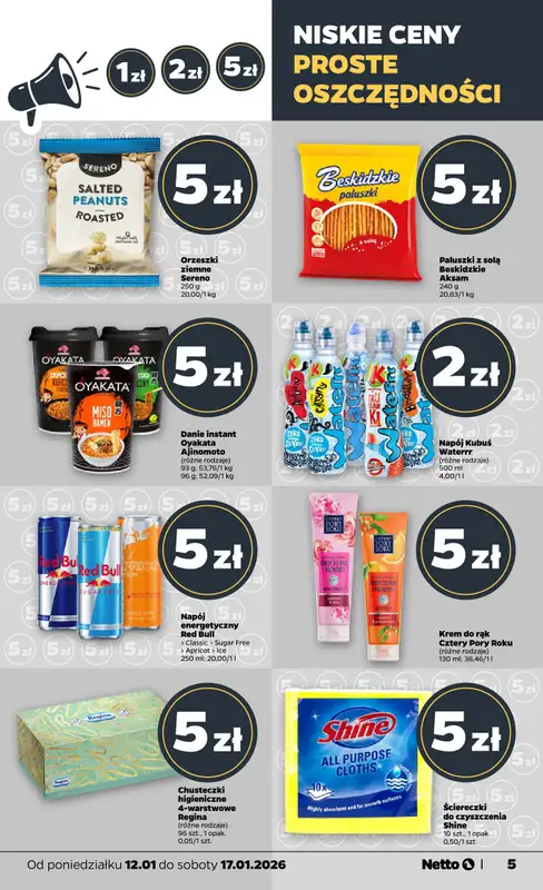 Netto - gazetka promocyjna Gazetka Spożywcza  do soboty 17.01 - strona 5