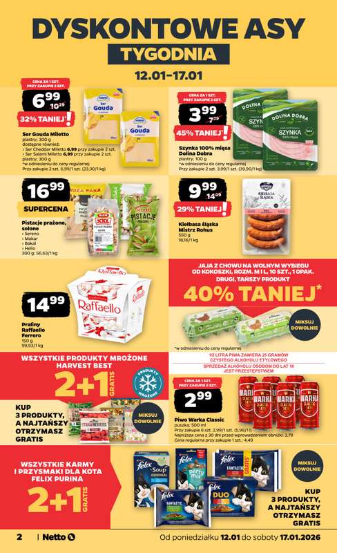 Netto - gazetka promocyjna Gazetka Spożywcza  do soboty 17.01 - strona 2