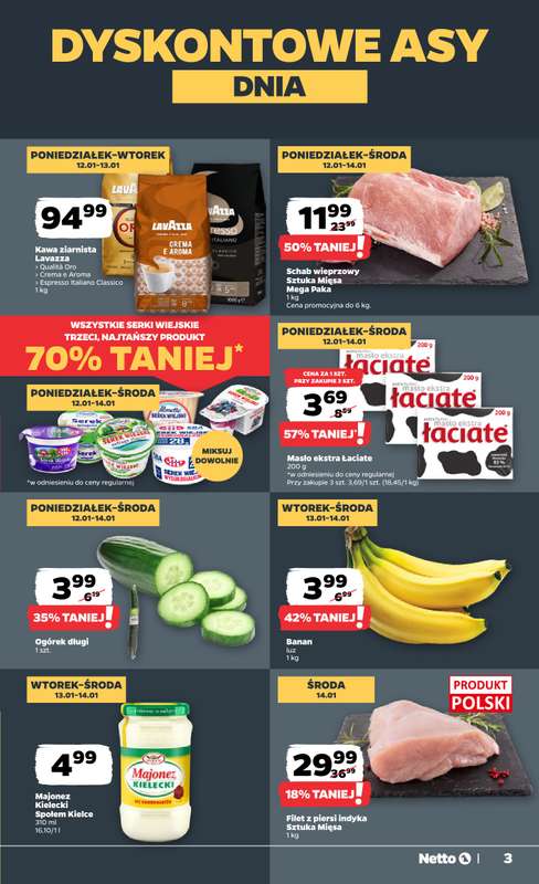 Netto - gazetka promocyjna Gazetka Spożywcza  do soboty 17.01 - strona 3