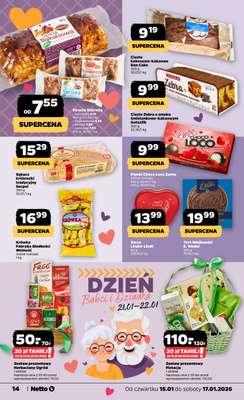Netto - gazetka promocyjna Gazetka Spożywcza od czwartku 15.01 do soboty 17.01 - strona 14