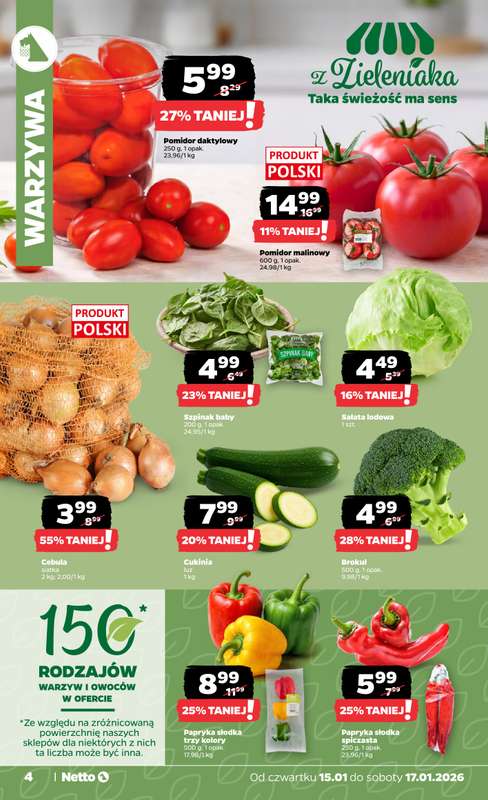 Netto - gazetka promocyjna Gazetka Spożywcza od czwartku 15.01 do soboty 17.01 - strona 4