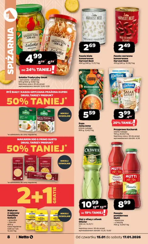 Netto - gazetka promocyjna Gazetka Spożywcza  do soboty 17.01 - strona 8