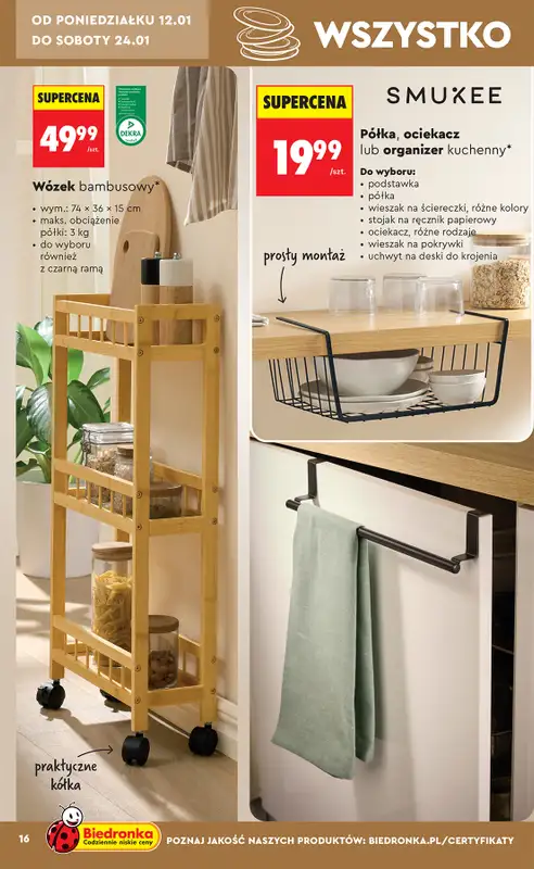 Biedronka - gazetka promocyjna Hity i inspiracje od 10.01 od soboty 10.01 do środy 28.01 - strona 18