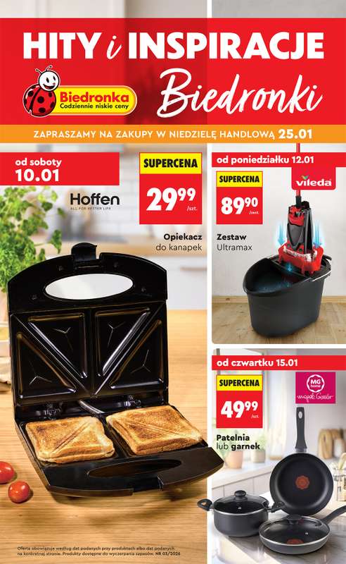 Biedronka - gazetka promocyjna Hity i inspiracje od 10.01 od soboty 10.01 do środy 28.01