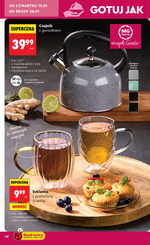 Biedronka - gazetka promocyjna Hity i inspiracje od 10.01 od soboty 10.01 do środy 28.01 - strona 44