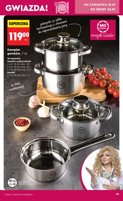 Biedronka - gazetka promocyjna Hity i inspiracje od 10.01 od soboty 10.01 do środy 28.01 - strona 45