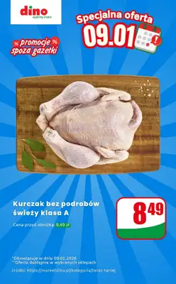 Dino - gazetka promocyjna Kurczak - oferta na 09.01 | Promocje spoza gazetki od piątku 09.01 do piątku 09.01