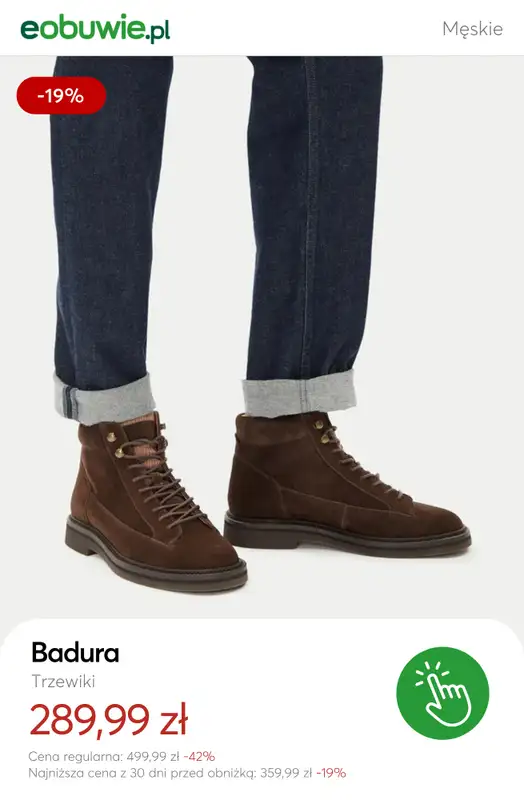 eobuwie.pl - gazetka promocyjna Buty męskie do -50% od piątku 09.01  - strona 8