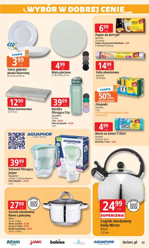 Leclerc - gazetka promocyjna Oferta E.Leclerc I Dzień Babci i Dziadka w dobrej cenie od wtorku 13.01 do niedzieli 25.01 - strona 23