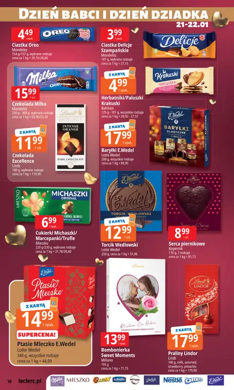 Leclerc - gazetka promocyjna Oferta E.Leclerc I Dzień Babci i Dziadka w dobrej cenie od wtorku 13.01 do niedzieli 25.01 - strona 10