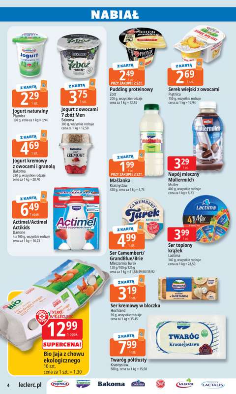 Leclerc - gazetka promocyjna Oferta E.Leclerc I Dzień Babci i Dziadka w dobrej cenie od wtorku 13.01 do niedzieli 25.01 - strona 4