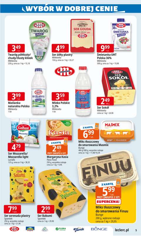 Leclerc - gazetka promocyjna Oferta E.Leclerc I Dzień Babci i Dziadka w dobrej cenie od wtorku 13.01 do niedzieli 25.01 - strona 5