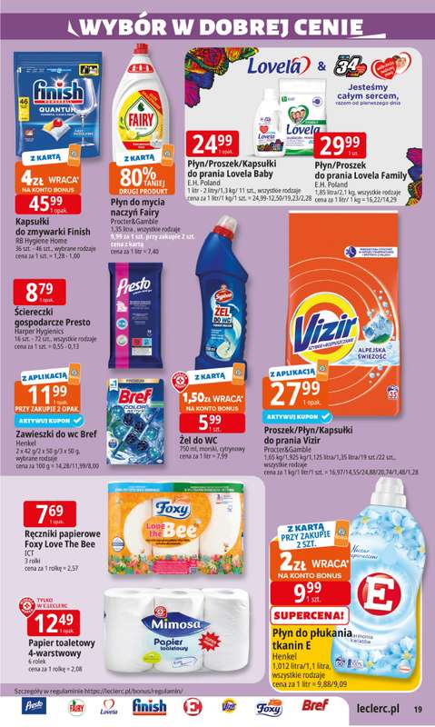 Leclerc - gazetka promocyjna Oferta E.Leclerc I Dzień Babci i Dziadka w dobrej cenie od wtorku 13.01 do niedzieli 25.01 - strona 19