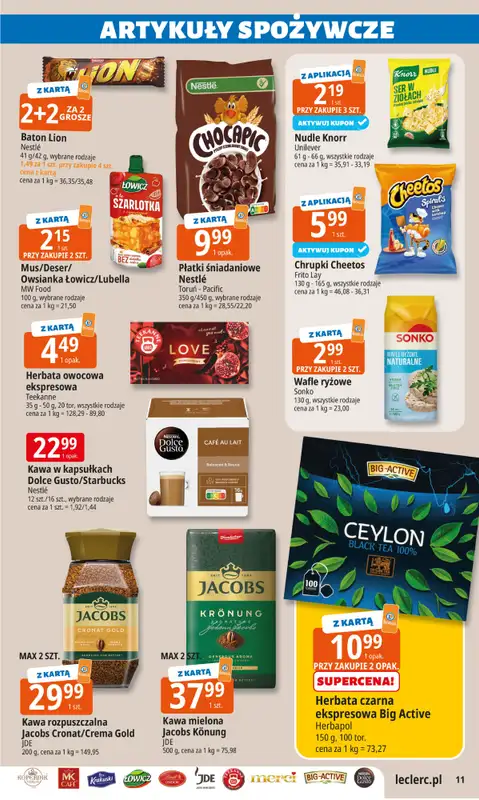 Leclerc - gazetka promocyjna Oferta E.Leclerc I Dzień Babci i Dziadka w dobrej cenie od wtorku 13.01 do niedzieli 25.01 - strona 11