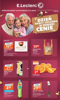 Leclerc - gazetka promocyjna Oferta E.Leclerc I Dzień Babci i Dziadka w dobrej cenie od wtorku 13.01 do niedzieli 25.01