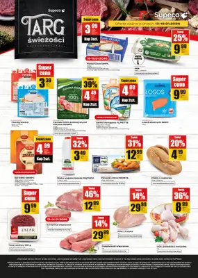 Supeco - gazetka promocyjna Targ świeżości od wtorku 13.01 do poniedziałku 19.01