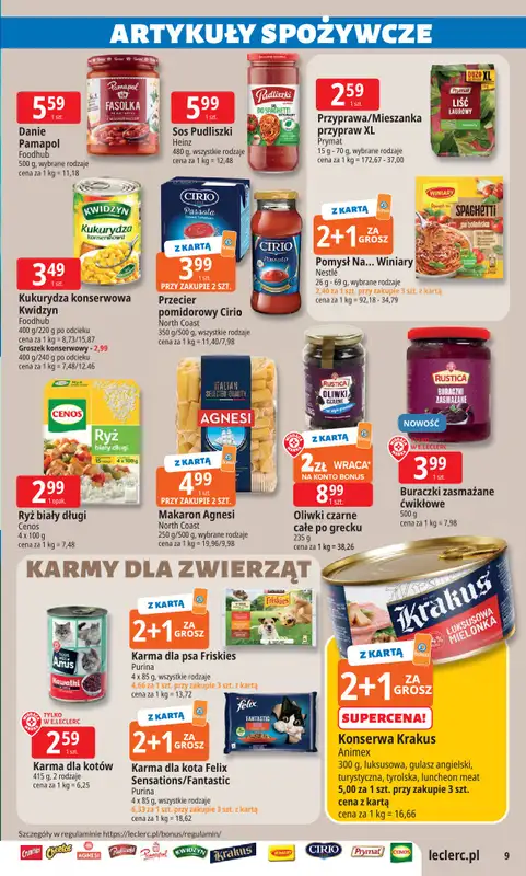Leclerc - gazetka promocyjna Oferta E.Leclerc I Dzień Babci i Dziadka w dobrej cenie od wtorku 13.01 do niedzieli 25.01 - strona 9