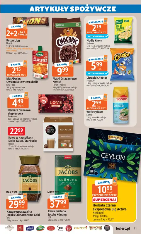 Leclerc - gazetka promocyjna Oferta E.Leclerc I Dzień Babci i Dziadka w dobrej cenie od wtorku 13.01 do niedzieli 25.01 - strona 11