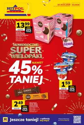 Hitpol - gazetka promocyjna Noworoczne SUPER okazje! od piątku 16.01 do niedzieli 25.01
