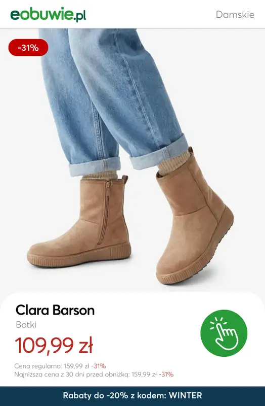 eobuwie.pl - gazetka promocyjna Do -20% na wybrane buty zimowe od 299 zł od piątku 09.01  - strona 9