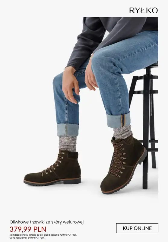 Ryłko - gazetka promocyjna Trzewiki męskie - PROMOCJE od niedzieli 11.01  - strona 9