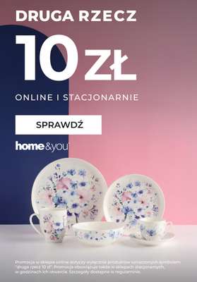 home&you - gazetka promocyjna Druga rzecz 10 zł od piątku 09.01 do poniedziałku 12.01