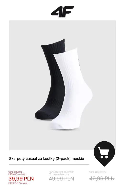4F - gazetka promocyjna Wyprzedaż do -50% – wszystko do 50 zł! od piątku 09.01  - strona 13