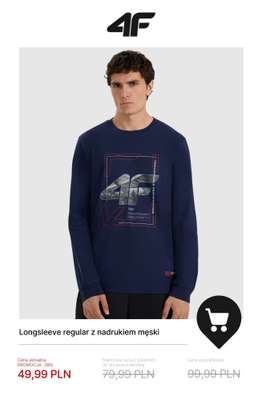 Longsleeve regular z nadrukiem męski