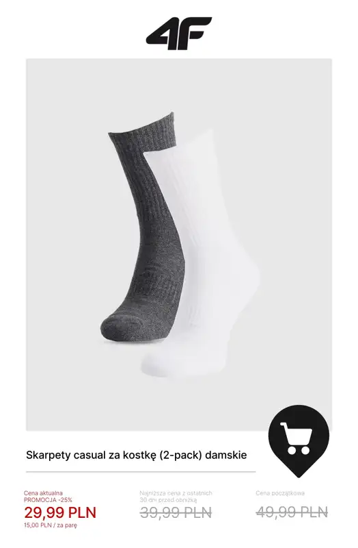 4F - gazetka promocyjna Wyprzedaż do -50% – wszystko do 50 zł! od piątku 09.01  - strona 5