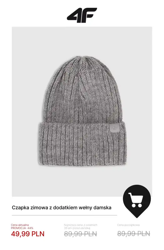 4F - gazetka promocyjna Wyprzedaż do -50% – wszystko do 50 zł! od piątku 09.01  - strona 17