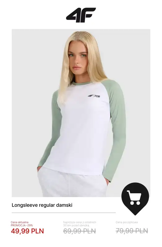 4F - gazetka promocyjna Wyprzedaż do -50% – wszystko do 50 zł! od piątku 09.01  - strona 4
