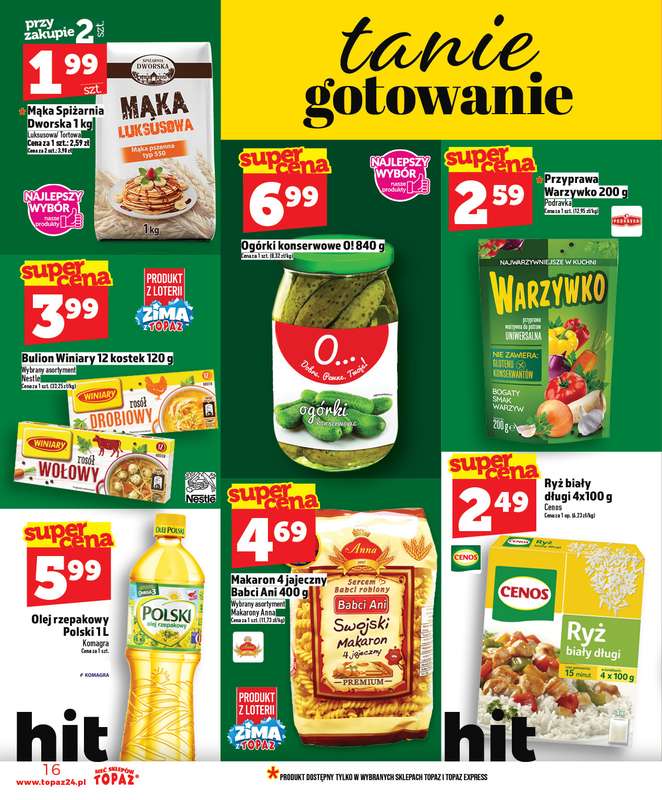 TOPAZ - gazetka promocyjna Gazetka od czwartku 15.01 do środy 21.01 - strona 16