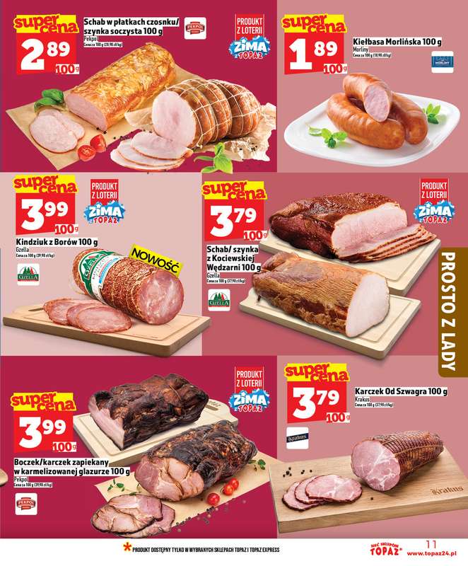 TOPAZ - gazetka promocyjna Gazetka od czwartku 15.01 do środy 21.01 - strona 11