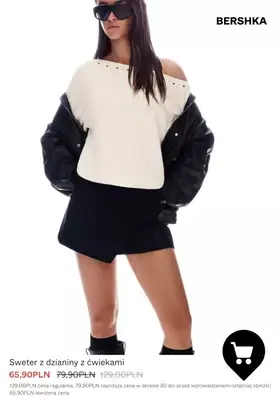Bershka - gazetka promocyjna Dzianina & bluzy damksie - PROMOCJE od piątku 09.01  - strona 2