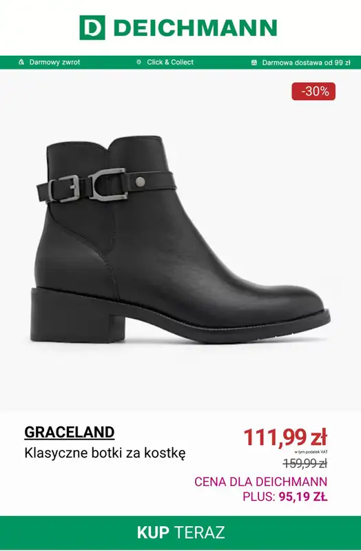 Deichmann - gazetka promocyjna Dodatkowe -15% na wyprzedaż tylko dla klientów DEICHMANN PLUS od piątku 09.01 do niedzieli 11.01 - strona 4
