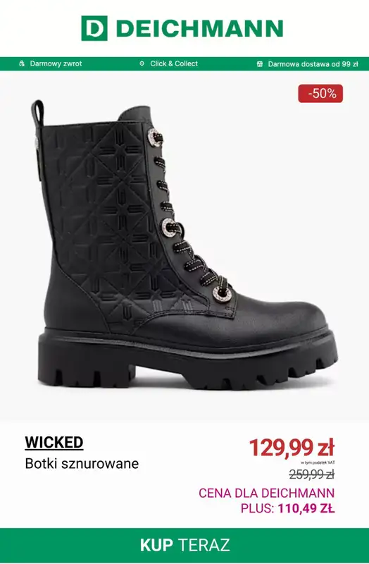 Deichmann - gazetka promocyjna Dodatkowe -15% na wyprzedaż tylko dla klientów DEICHMANN PLUS od piątku 09.01 do niedzieli 11.01 - strona 7