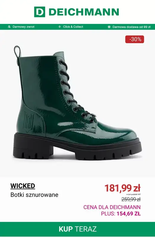 Deichmann - gazetka promocyjna Dodatkowe -15% na wyprzedaż tylko dla klientów DEICHMANN PLUS od piątku 09.01 do niedzieli 11.01 - strona 10